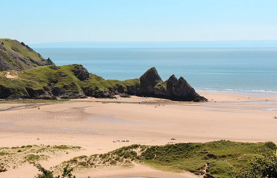 Three Cliffs Bay, Gower, near Swansea